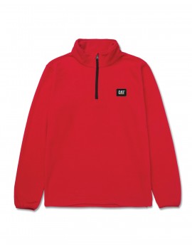 MICROFLEECE QUART ZIP HOT RED