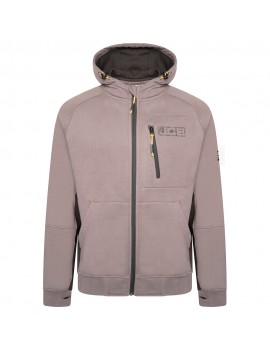 JCB TRADE ZIP THRU HOODIE GREY